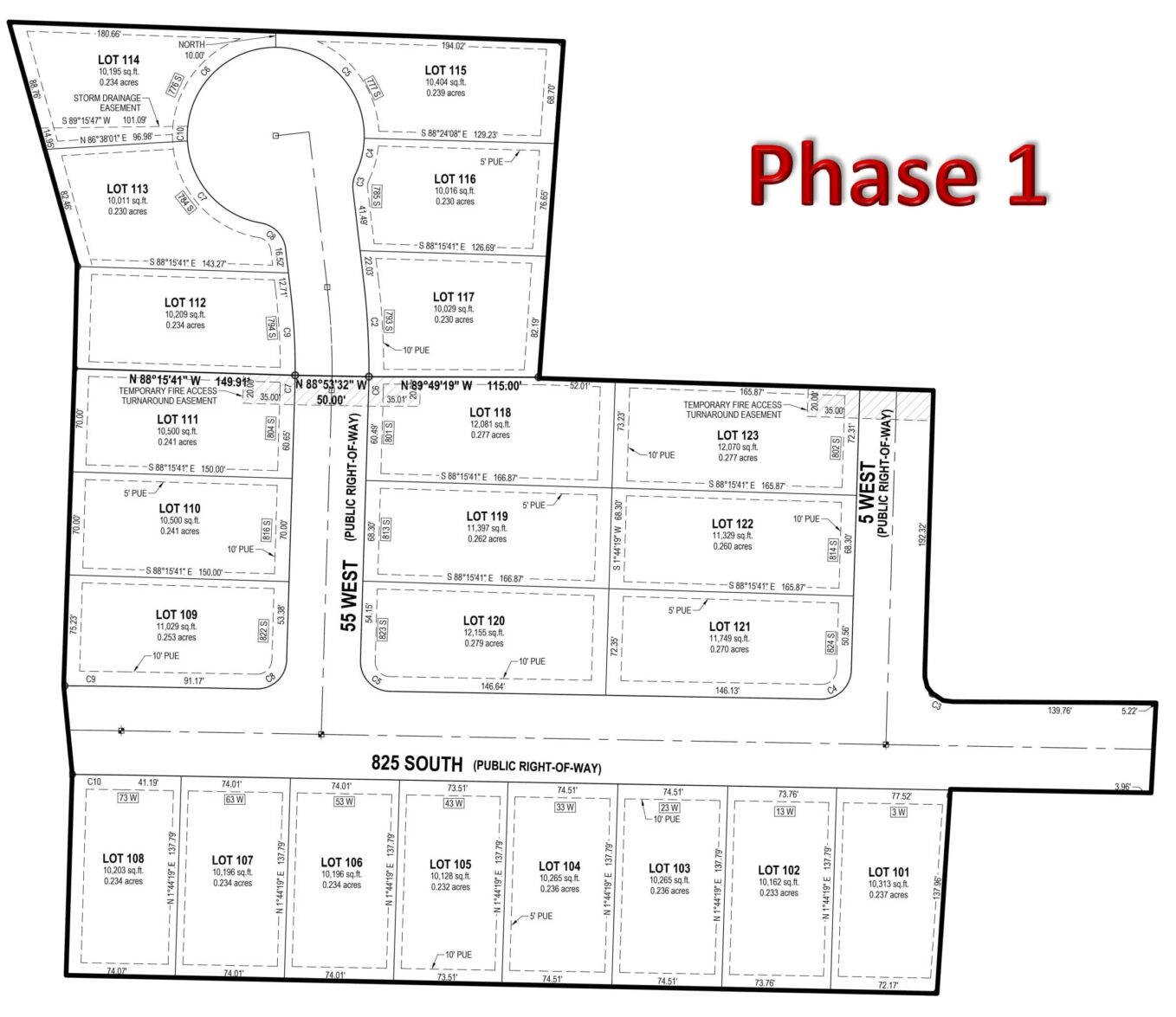 RW Custom | Custom Homes Utah | Deer-Run-Phase-1-Part-1-Site-Plan